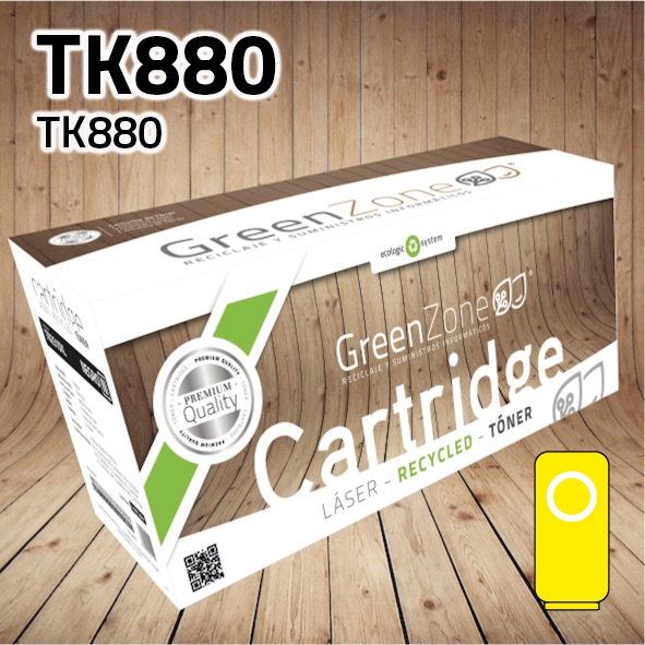 Tóner Kyocera TK880 amarillo | 18.000 páginas | Green Zone