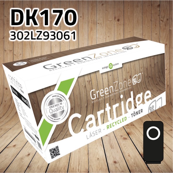 Tambor Kyocera DK170 / DK110 / DK150 negro | 100.000 páginas | Green Zone