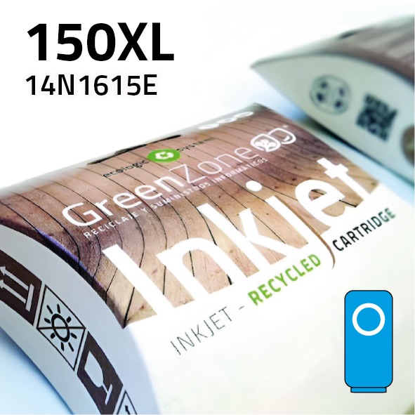 [GLC1615XC] Cartucho Lexmark 14N1615E (150XL) cian | 18 ml | Green Zone