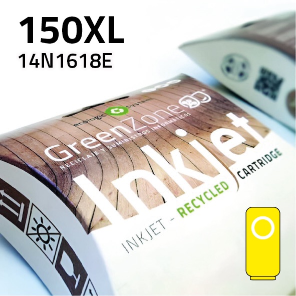[GLC1618XY] Cartucho Lexmark 14N1618E (150XL) amarillo | 18 ml | Green Zone