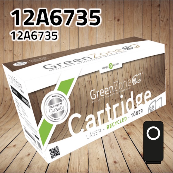 Tóner Lexmark 12A6735 / 12A6835 negro | 20.000 páginas | Green Zone