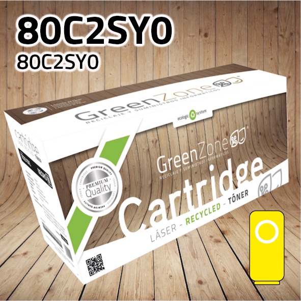 Tóner Lexmark 80C2SY0 amarillo | 2.000 páginas | Green Zone