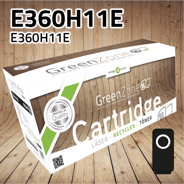 Tóner Lexmark E360H11E negro | 9.000 páginas | Green Zone