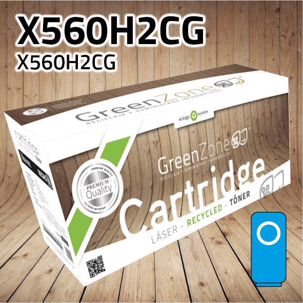 Tóner Lexmark X560H2CG cian | 10.000 páginas | Green Zone