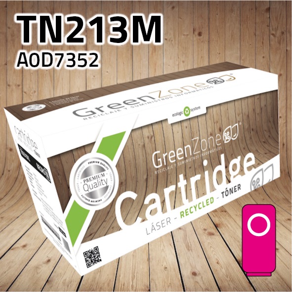 Tóner Konica Minolta A0D7352 (TN213M) polimerizado magenta | 19.000 páginas | Green Zone