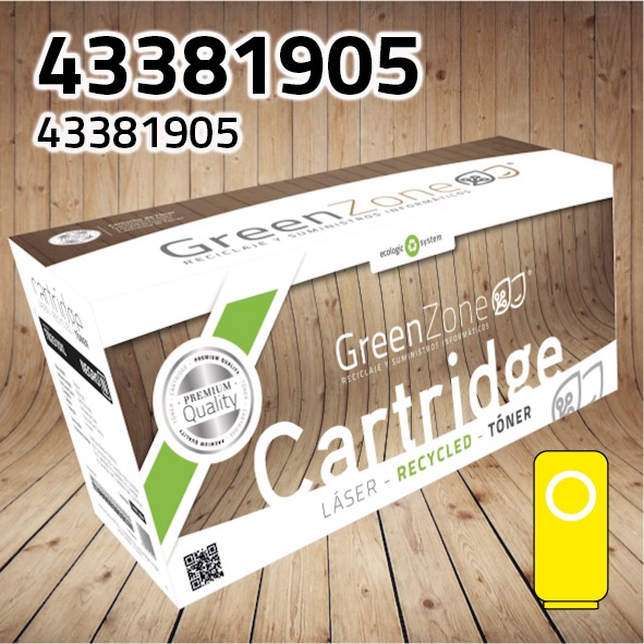 Tóner OKI 43381905 amarillo | 2.000 páginas | Green Zone