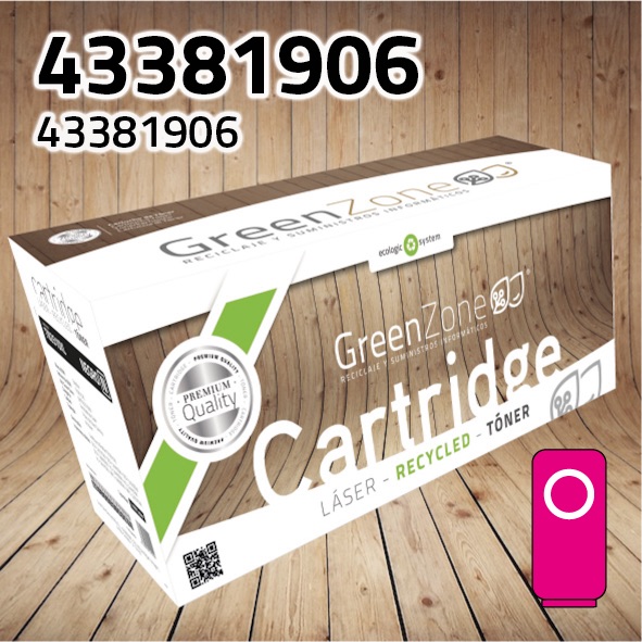 Tóner OKI 43381906 magenta | 2.000 páginas | Green Zone