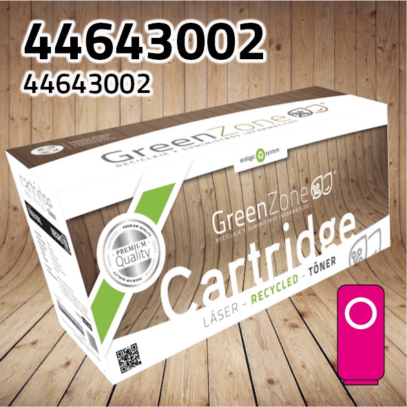 Tóner OKI 44643002 magenta | 7.300 páginas | Green Zone