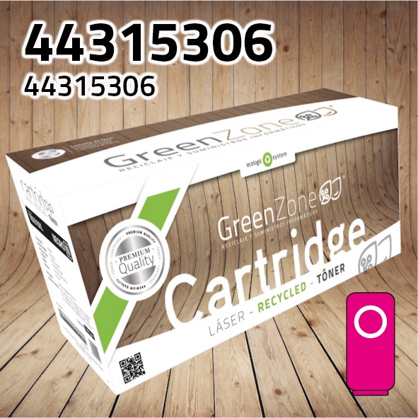 Tóner OKI 44315306 magenta | 6.000 páginas | Green Zone