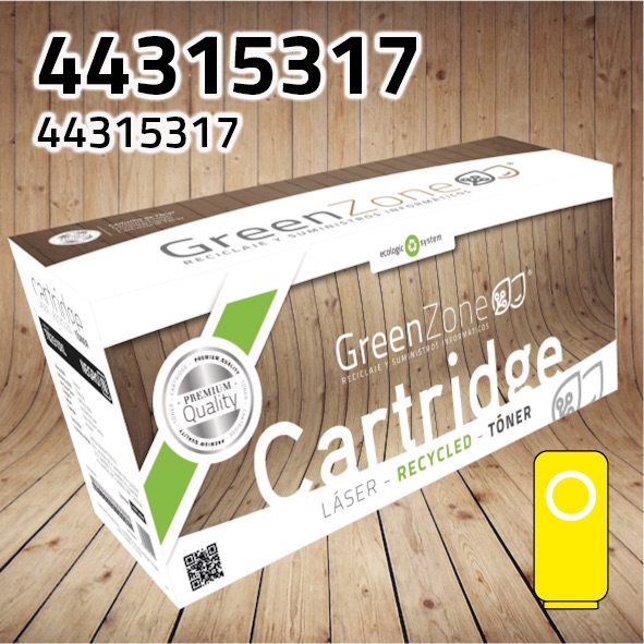 Tóner OKI 44315317 amarillo | 6.000 páginas | Green Zone