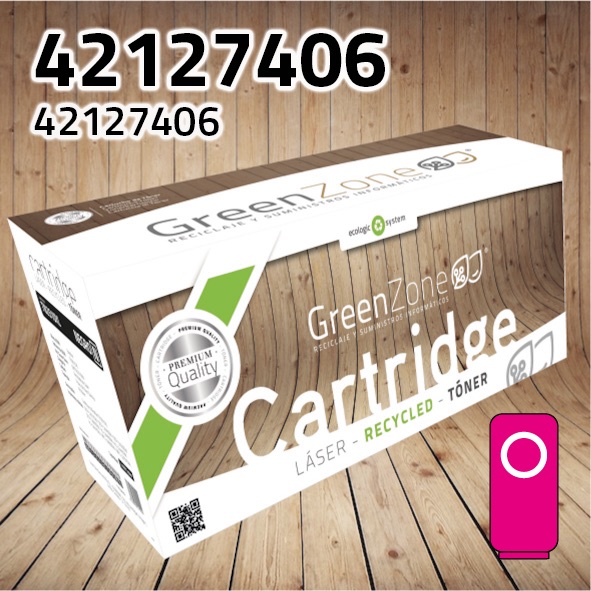 Tóner OKI 42127406 / 42127455 / 42804514 / 42804538 magenta | 5.000 páginas | Green Zone