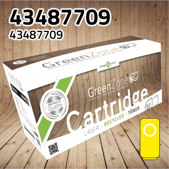 Tóner OKI 43487709 amarillo | 6.000 páginas | Green Zone