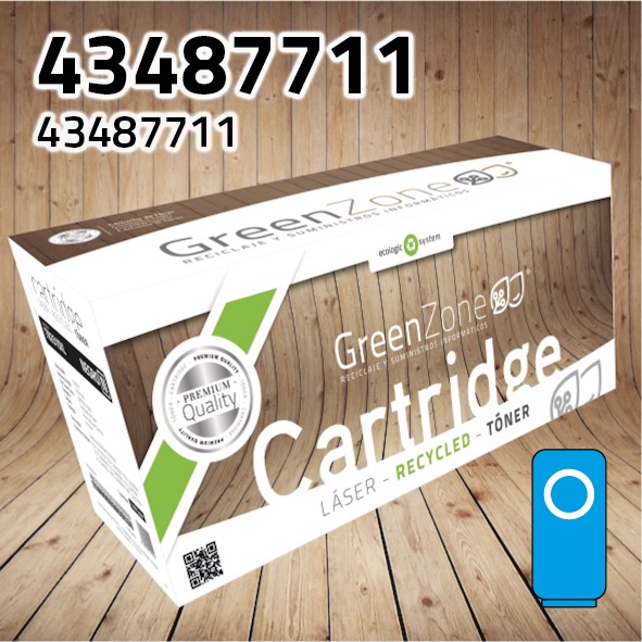 Tóner OKI 43487711 cian | 6.000 páginas | Green Zone