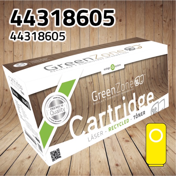 Tóner OKI 44318605 amarillo | 11.500 páginas | Green Zone