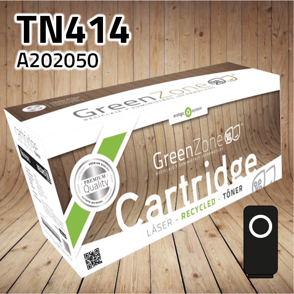Tóner Konica Minolta A202050 (TN414) polimerizado negro | 25.000 páginas | Green Zone