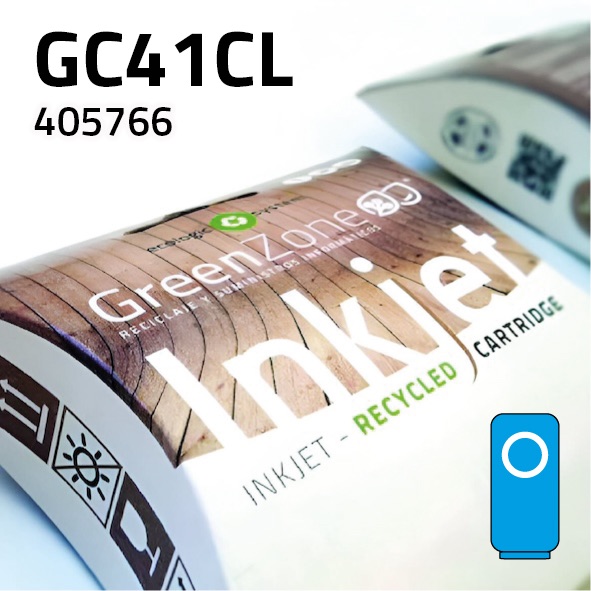 Cartucho Ricoh 405766 (GC41CL) cian | 30 ml | Green Zone
