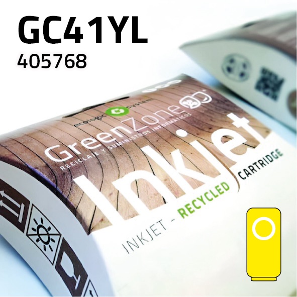 Cartucho Ricoh 405768 (GC41YL) amarillo | 30 ml | Green Zone