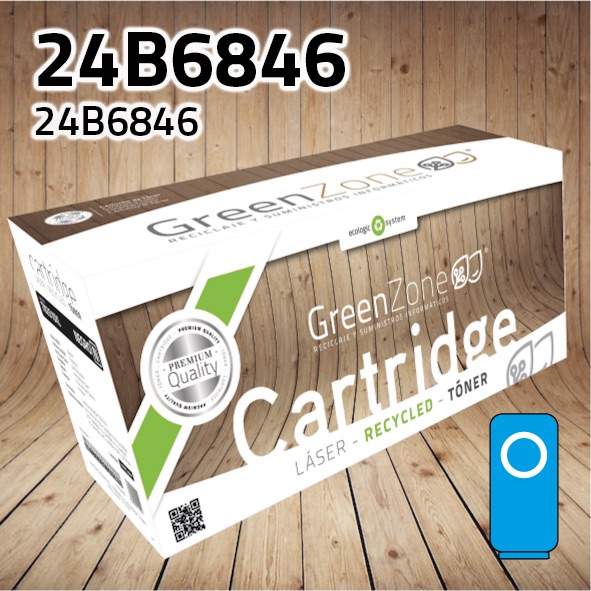 [GLT6846C] Tóner Lexmark 24B6846 cian | 30.000 páginas | Green Zone