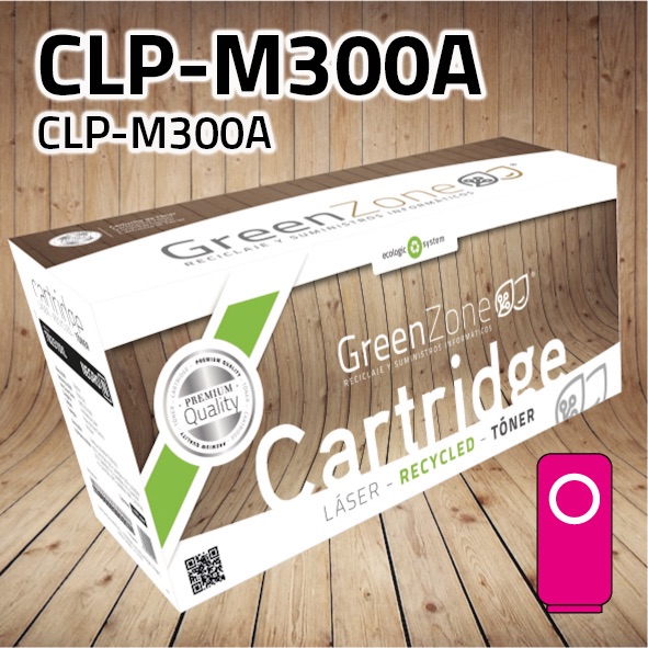 Tóner Samsung CLP-M300A magenta | 1.000 páginas | Green Zone