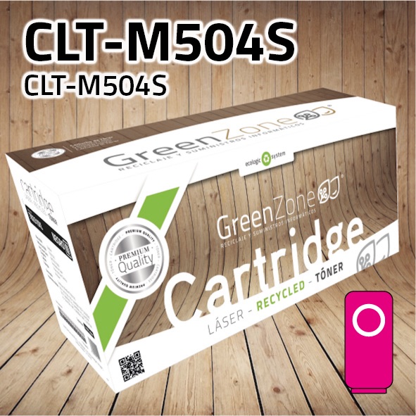 Tóner Samsung CLT-M504S magenta | 1.800 páginas | Green Zone