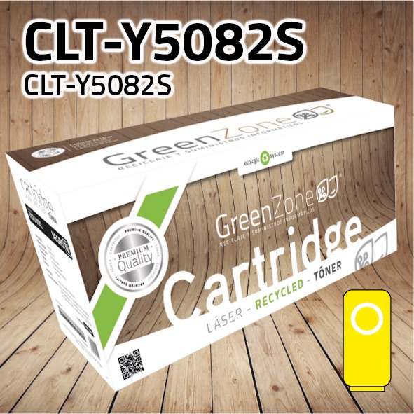 Tóner Samsung CLT-Y5082S amarillo | 4.000 páginas | Green Zone