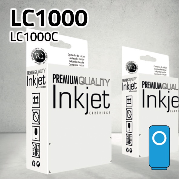 [CLBCLC1000C] Cartucho Brother LC970C / LC1000C cian | 15 ml | compatible