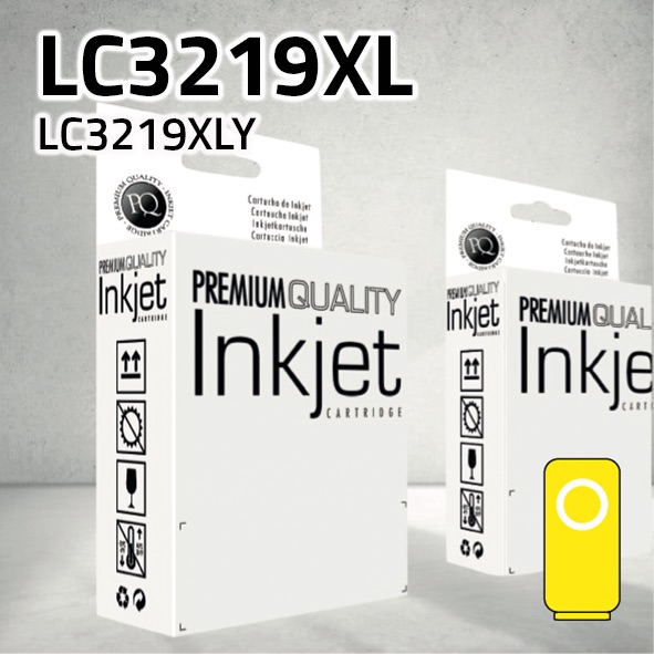 Cartucho Brother LC3219XL amarillo | 1.500 páginas | compatible