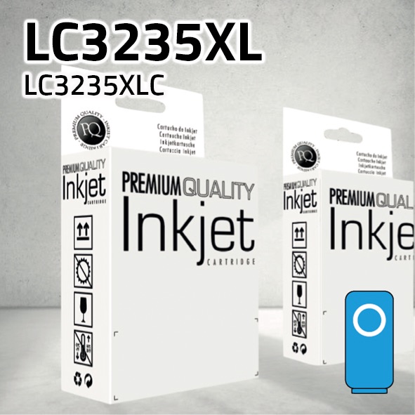 Cartucho Brother LC3235XLC cian | 5.000 páginas | compatible