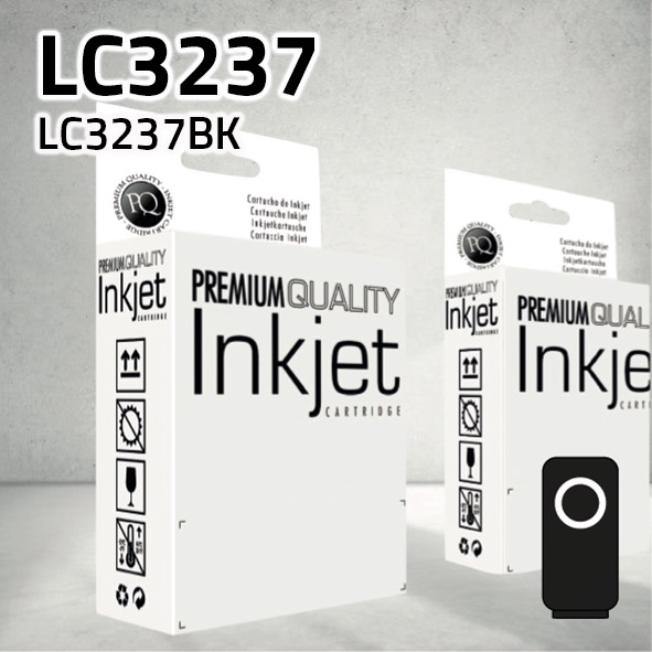 Cartucho Brother LC3237BK negro | 3.000 páginas | compatible