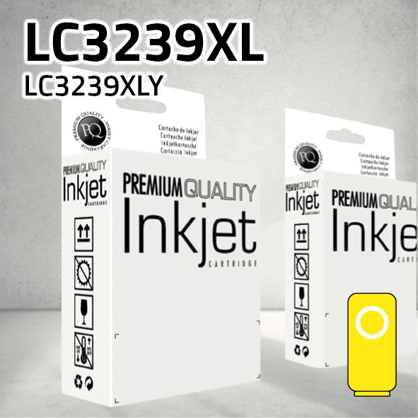 Cartucho Brother LC3239XLY amarillo | 5.000 páginas | compatible