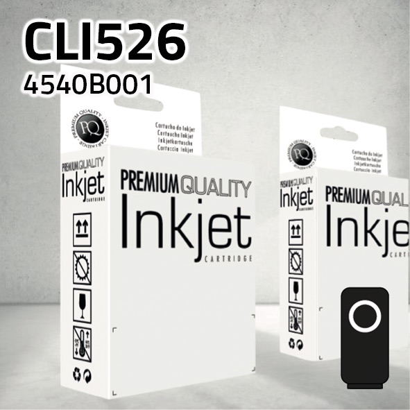 Cartucho Canon CLI526BK negro | 11ml | compatible