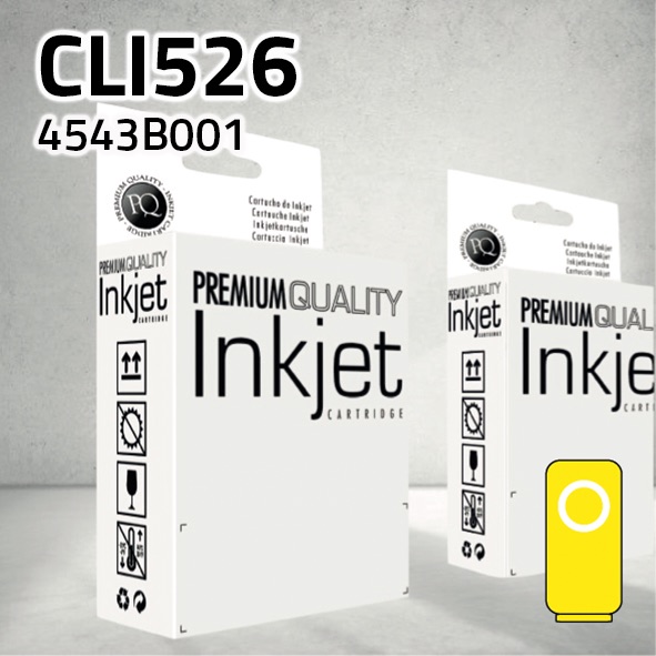 Cartucho Canon CLI526Y amarillo | 11ml | compatible