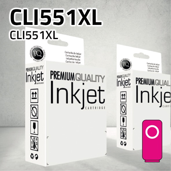 Cartucho Canon CLI551XM magenta | 15ml | compatible
