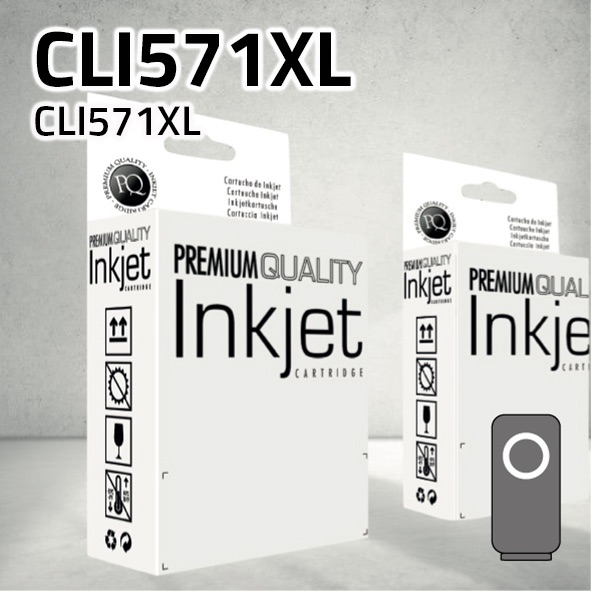 Cartucho Canon CLI571XL gris | 13 ml | compatible
