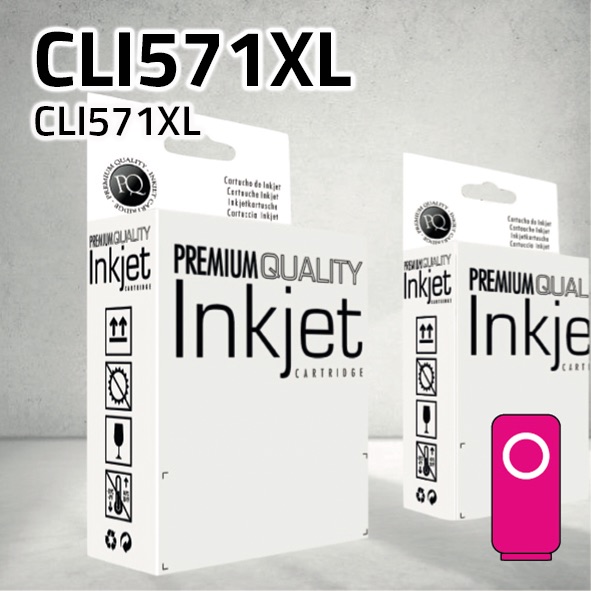 Cartucho Canon CLI571XL magenta | 13 ml | compatible