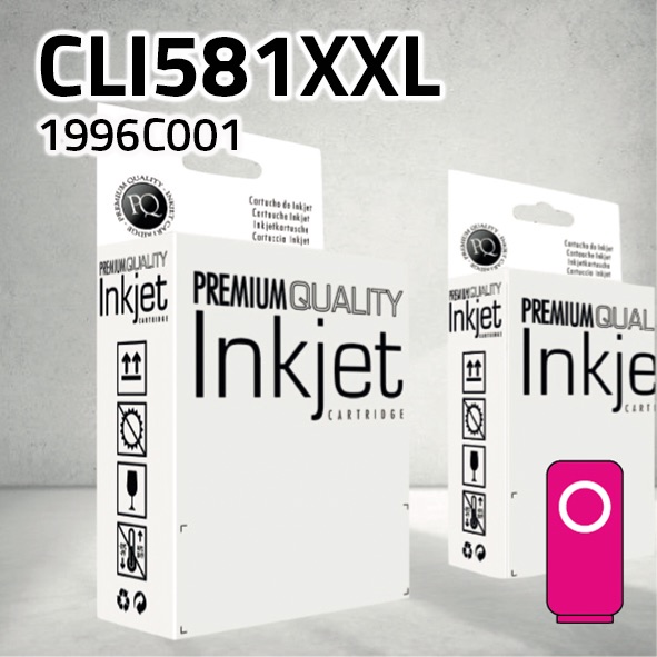 Cartucho Canon CLI581MXXL magenta | 12,5 ml | compatible