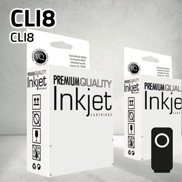Cartucho Canon CLI8BK negro | 14 ml | compatible