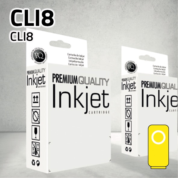 Cartucho Canon CLI8Y amarillo | 14 ml | compatible