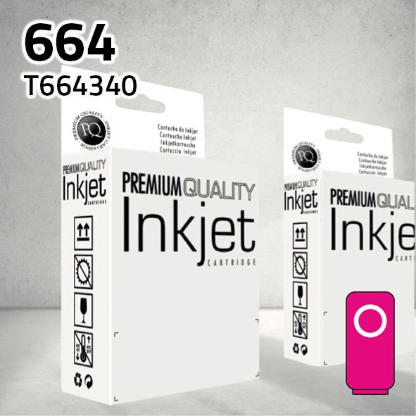 Cartucho Epson C13T664340 (664) magenta | 70 ml | compatible