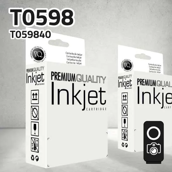 Cartucho Epson T059840 negro mate | 17 ml | compatible
