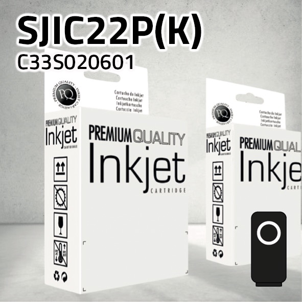 Cartucho Epson C33S020601 (SJIC22P(K)) negro | 32,6 ml | compatible
