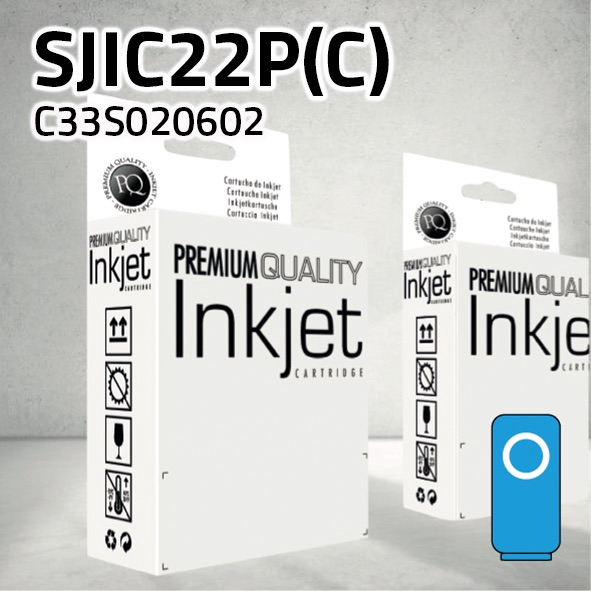 Cartucho Epson C33S020602 (SJIC22P(C)) cian | 32,5 ml | compatible