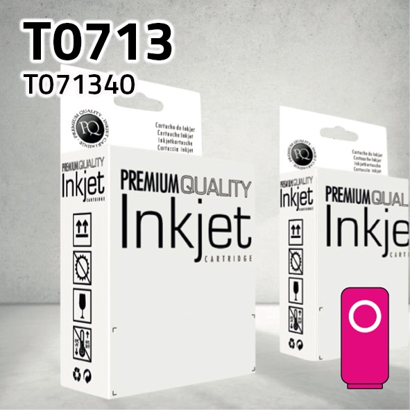 Cartucho Epson T071340 / T089340 magenta | 18 ml | compatible