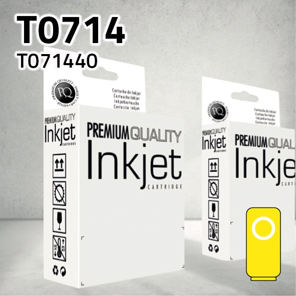 Cartucho Epson T071440 / T089440 amarillo | 18 ml | compatible