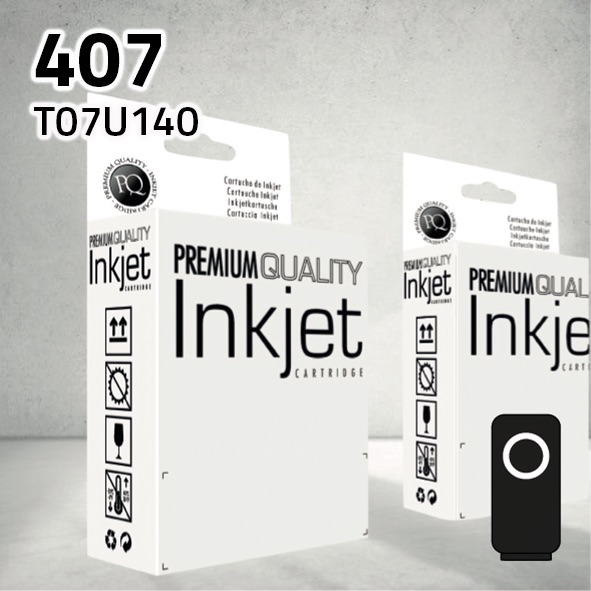 Cartucho Epson T07U140 (407) negro | 2.600 páginas | compatible