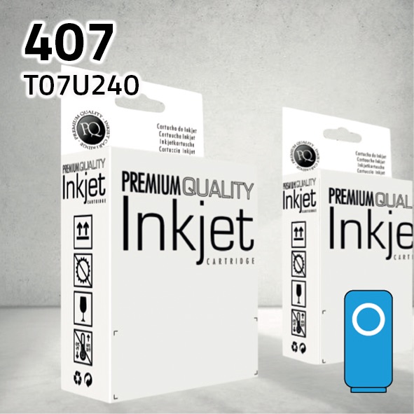 Cartucho Epson T07U240 (407) cian | 1.900 páginas | compatible