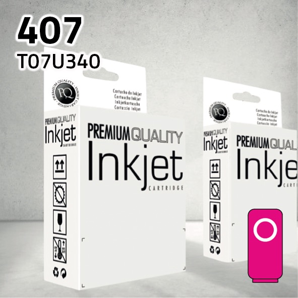Cartucho Epson T07U340 (407) magenta | 1.900 páginas | compatible