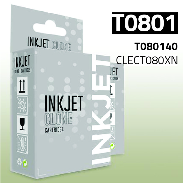 Cartucho Epson T080140 XL negro | 19 ml | compatible