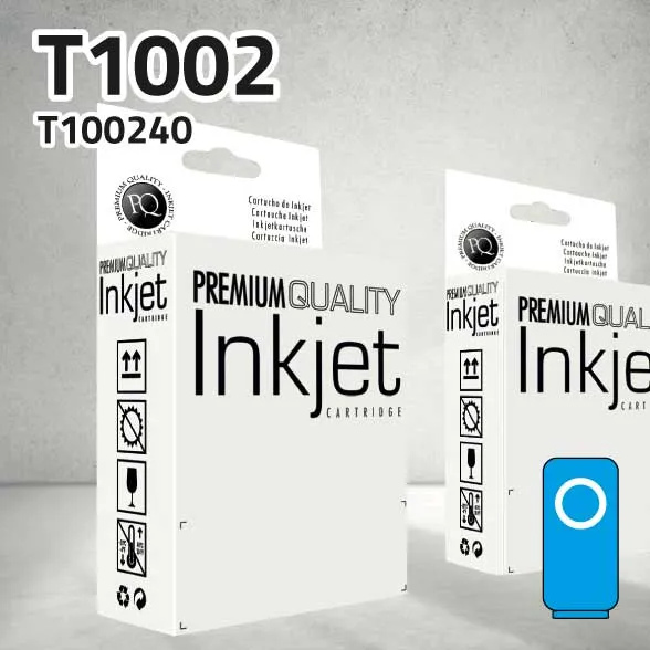 Cartucho Epson T1002 cian | 18 ml | compatible