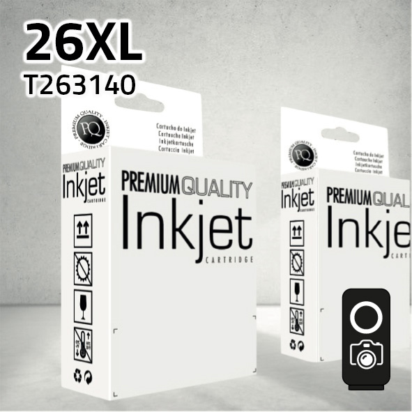 Cartucho Epson T263140 negro foto | 12 ml | compatible